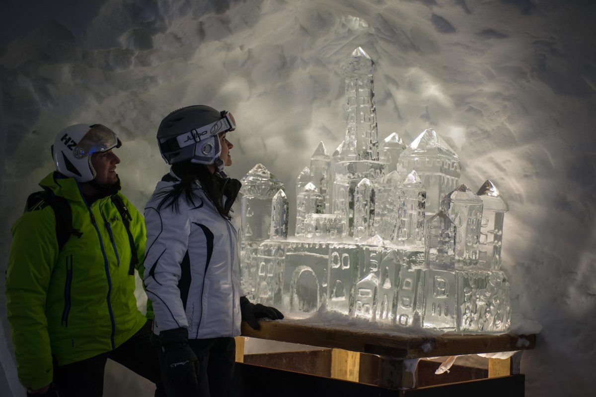 La grottre de glace de l'Alpe d'Huez