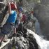 Via ferrata of Saint Cristophe en Oisans with Christelle Morin