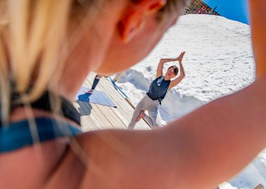 Yoga at Pic Blanc