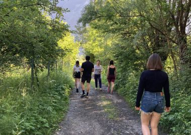 Mindful walking and yoga