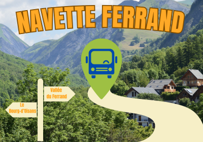Valferrand shuttle: Le Bourg-d’Oisans – Vallée du Ferrand