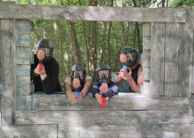 Gel Blaster in the Forest
