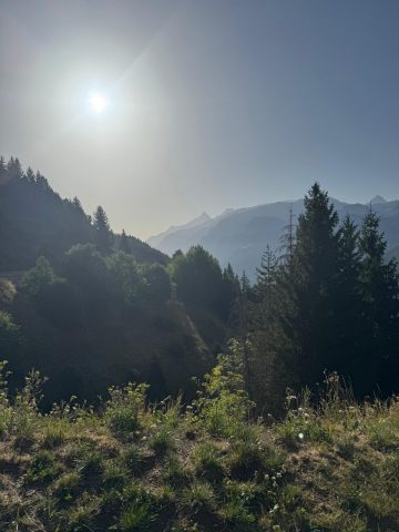 View from the Piégut Forest