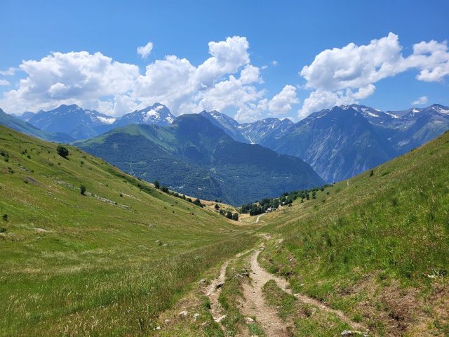 The Écrins from the Col de Cluy Trail