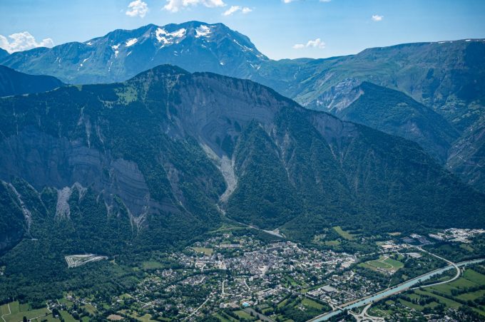 View of Bourg-d’Oisans from Les Sures