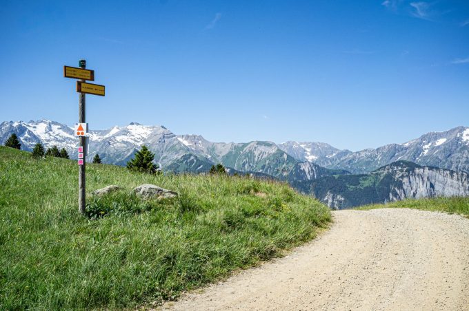 View of the Ecrins, Taillefer, and Belledonne from the trail leading to the Col de Maronne